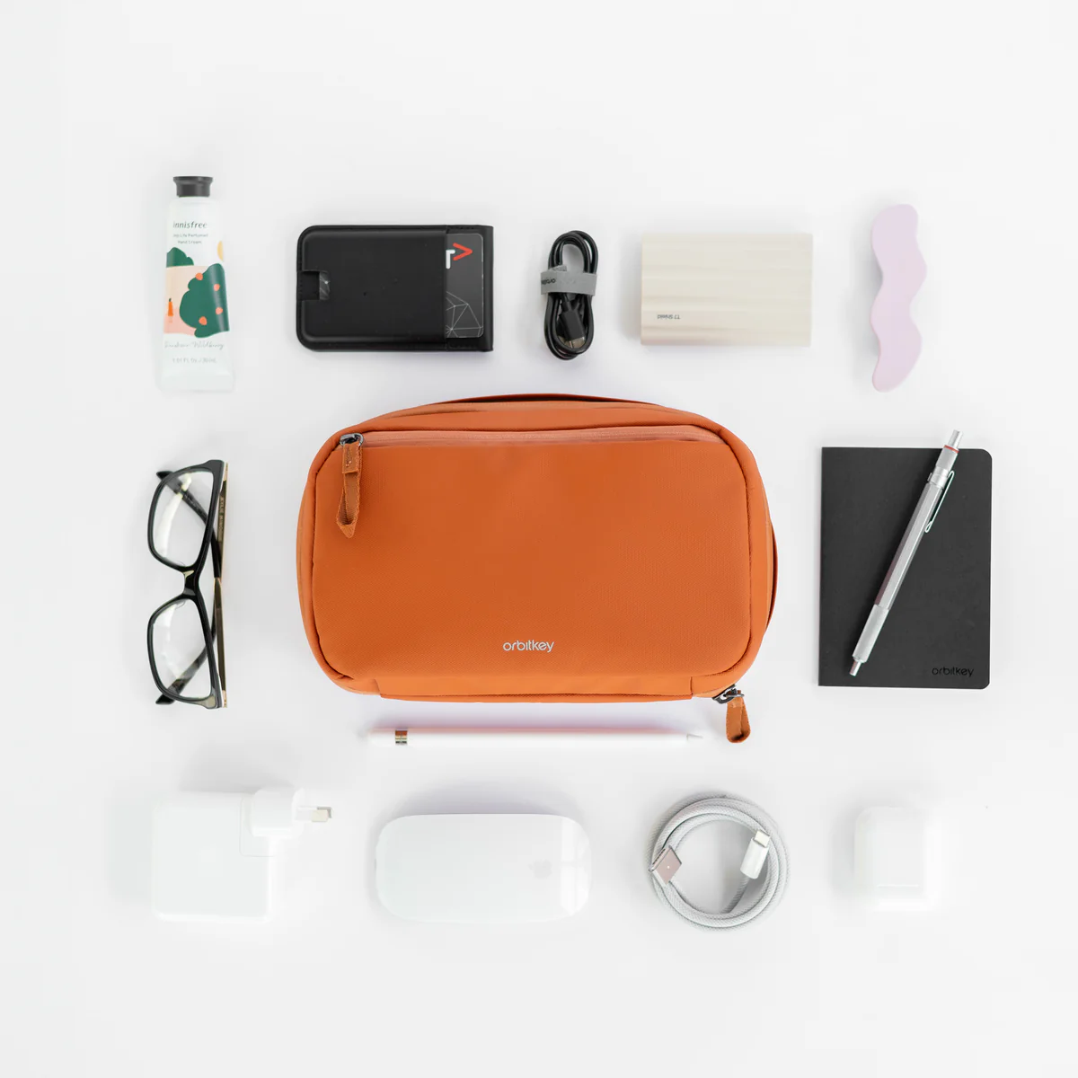 ORBITKEY - 2-IN-1 TECH POUCH | TERRACOTTA