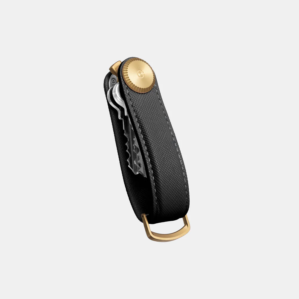 ORBITKEY - KEY ORGANISER PRO | SAFFIANO LEATHER | LIQUORICE BLACK