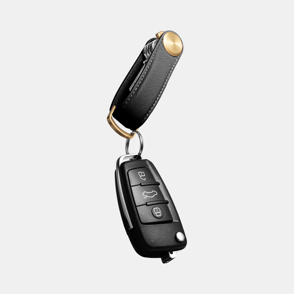 ORBITKEY - KEY ORGANISER PRO | SAFFIANO LEATHER | LIQUORICE BLACK