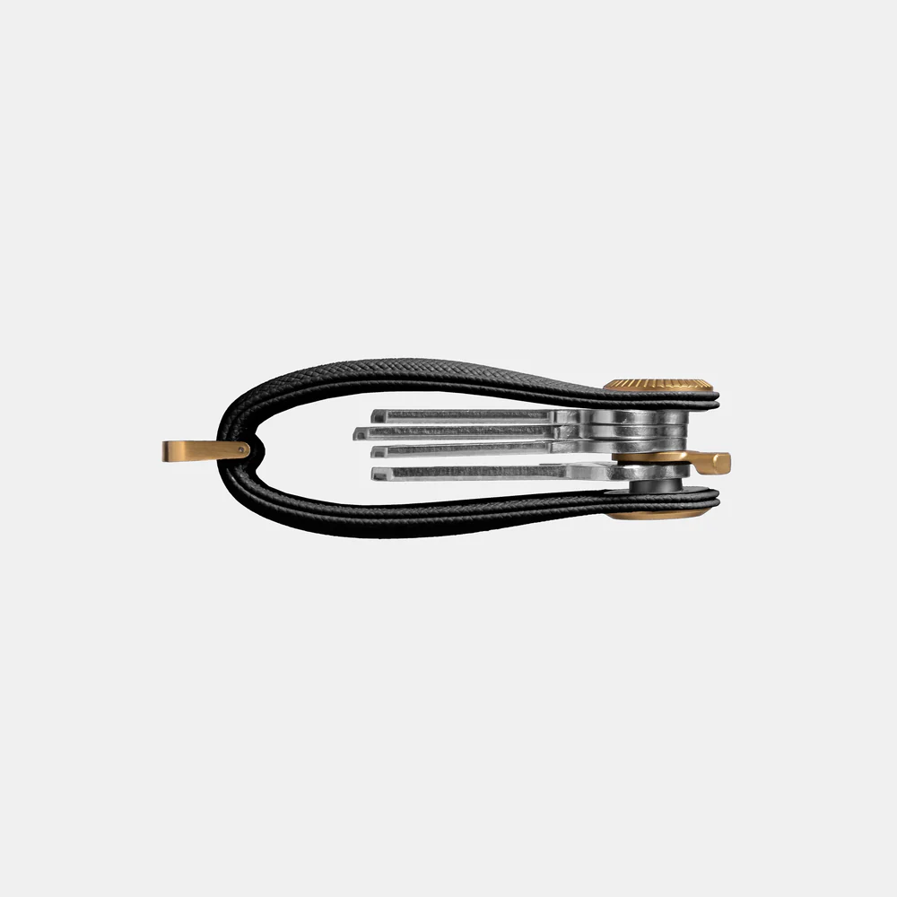 ORBITKEY - KEY ORGANISER PRO | SAFFIANO LEATHER | LIQUORICE BLACK