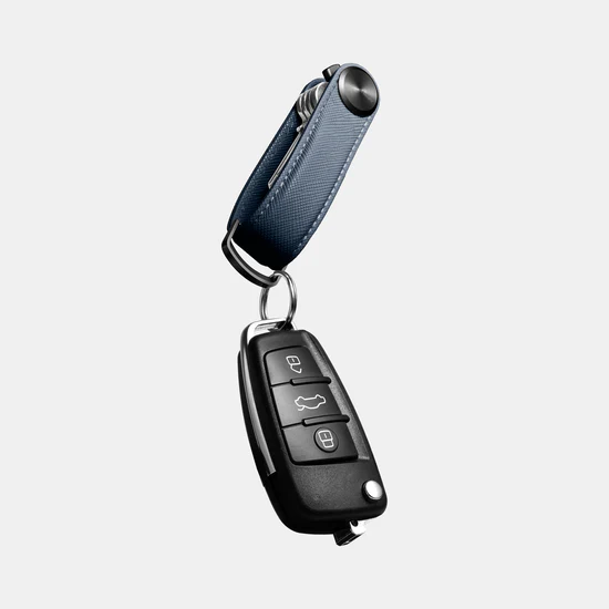 ORBITKEY - KEY ORGANISER PRO | SAFFIANO LEATHER | OXFORD NAVY