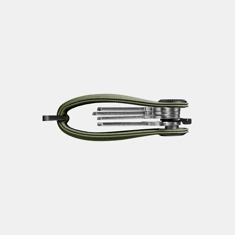 ORBITKEY - KEY ORGANISER PRO | SAFFIANO LEATHER | OLIVE