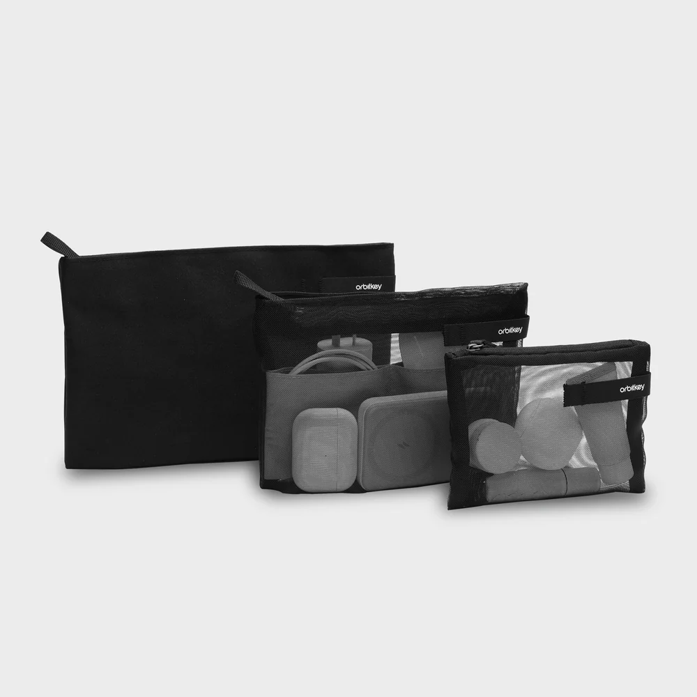 ORBITKEY - ESSENTIALS POUCH TRIO | BLACK