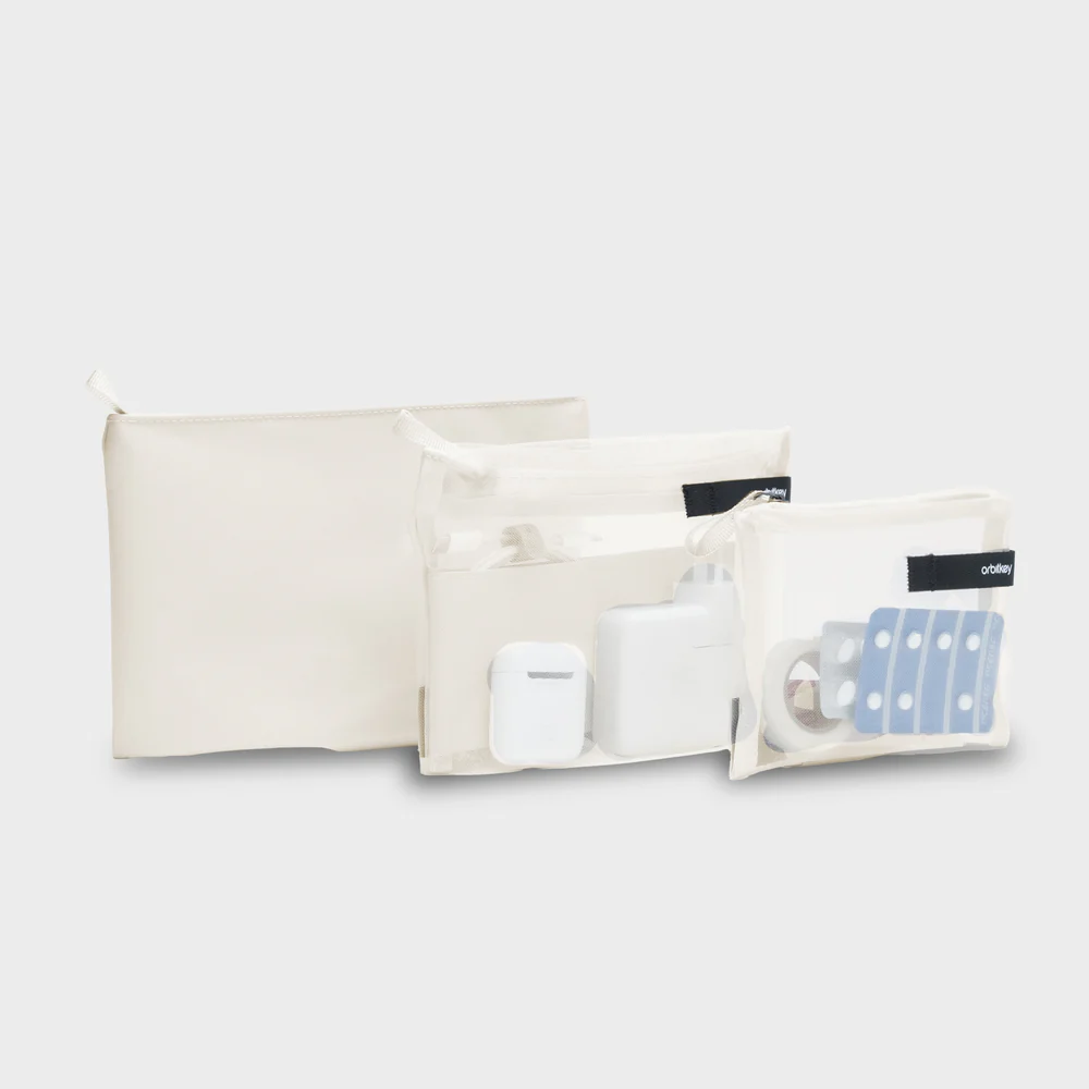 ORBITKEY - ESSENTIALS POUCH TRIO | STONE