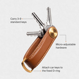 ORBITKEY - KEY ORGANIZER | PRO LEATHER | OBSIDIAN