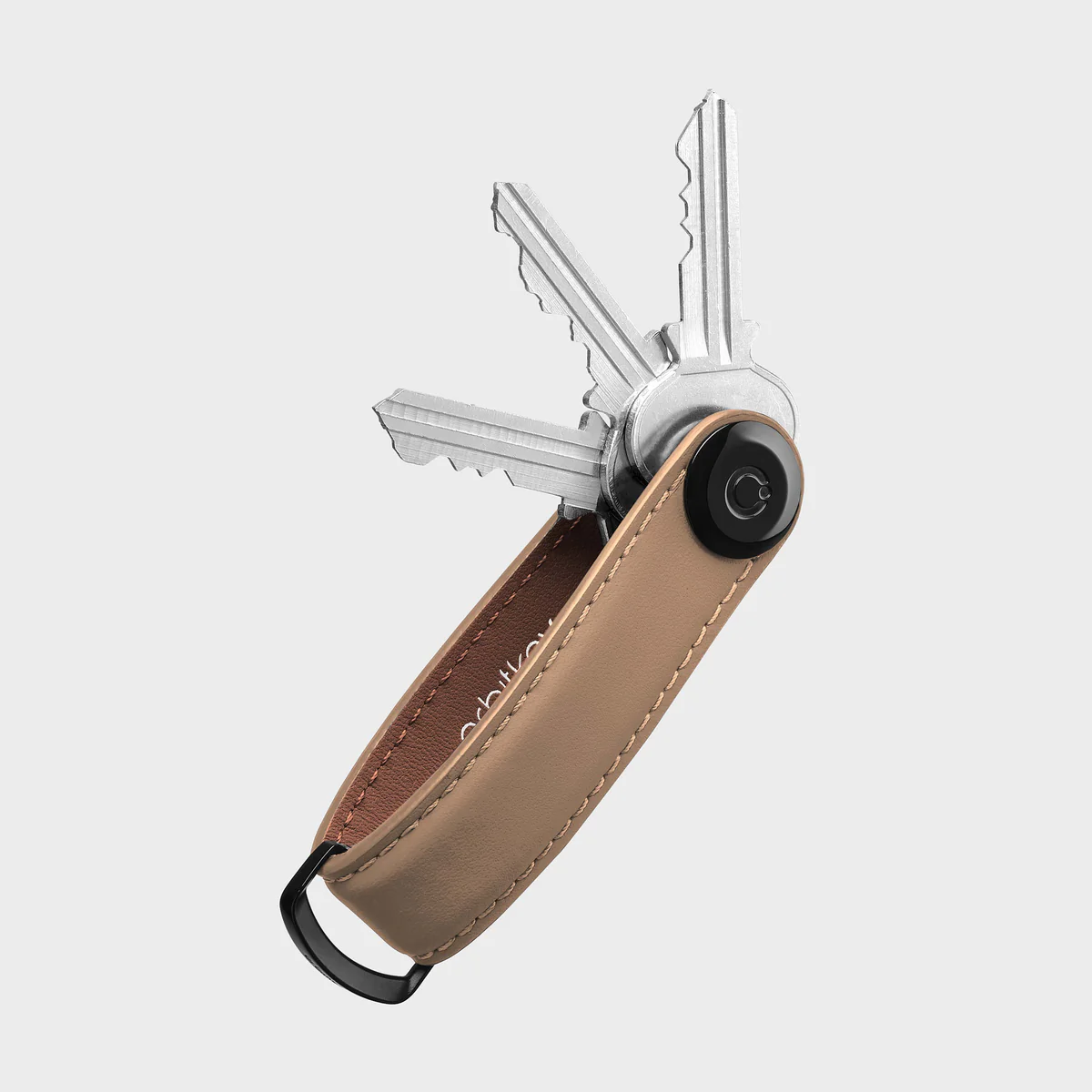ORBITKEY - KEY ORGANIZER | MATTE LEATHER | MOCHA