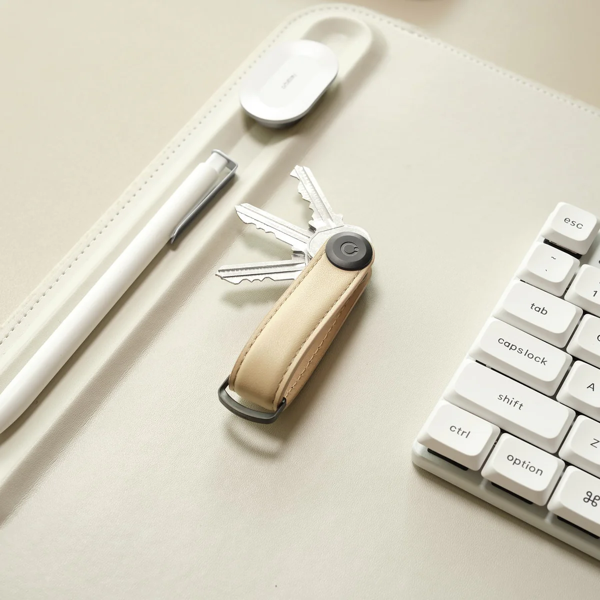 ORBITKEY - KEY ORGANIZER | LEATHER | SAND