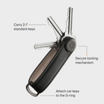 ORBITKEY - KEY ORGANIZER | LEATHER | SAND