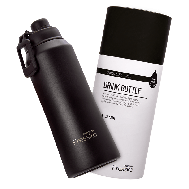 MADE BY FRESSKO - CORE 1L DRINK BOTTLE | COAL