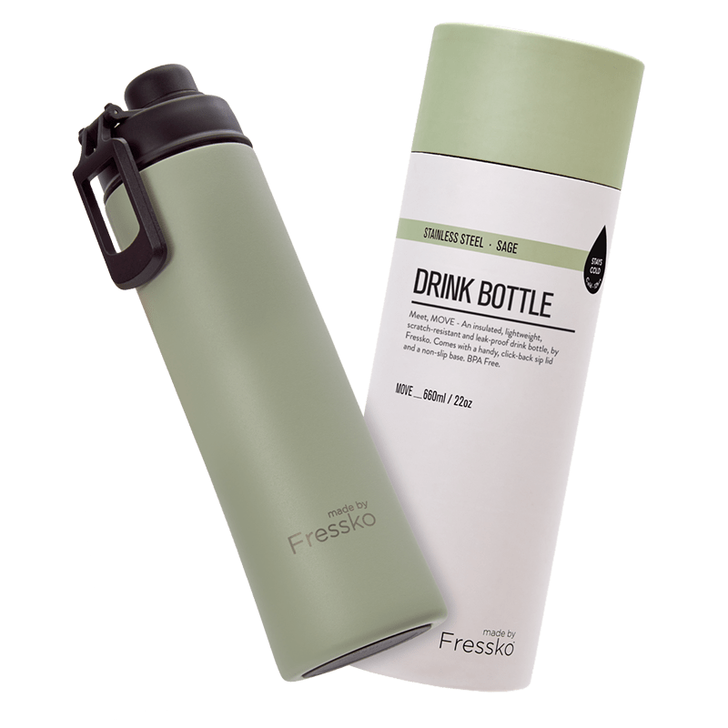 MADE BY FRESSKO - MOVE 660ML DRINK BOTTLE | SAGE
