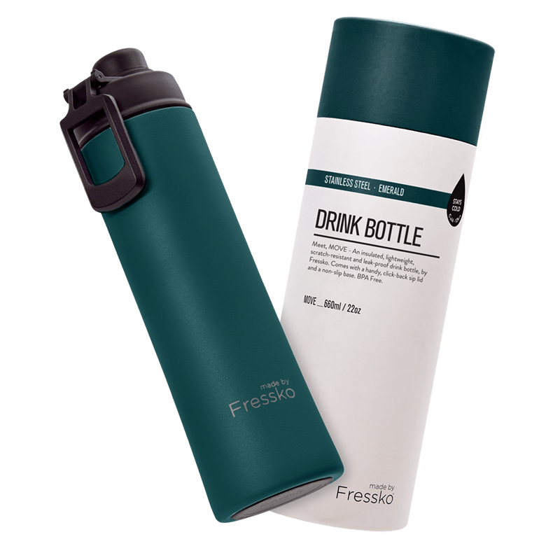 MADE BY FRESSKO - MOVE 660ML DRINK BOTTLE | EMERALD