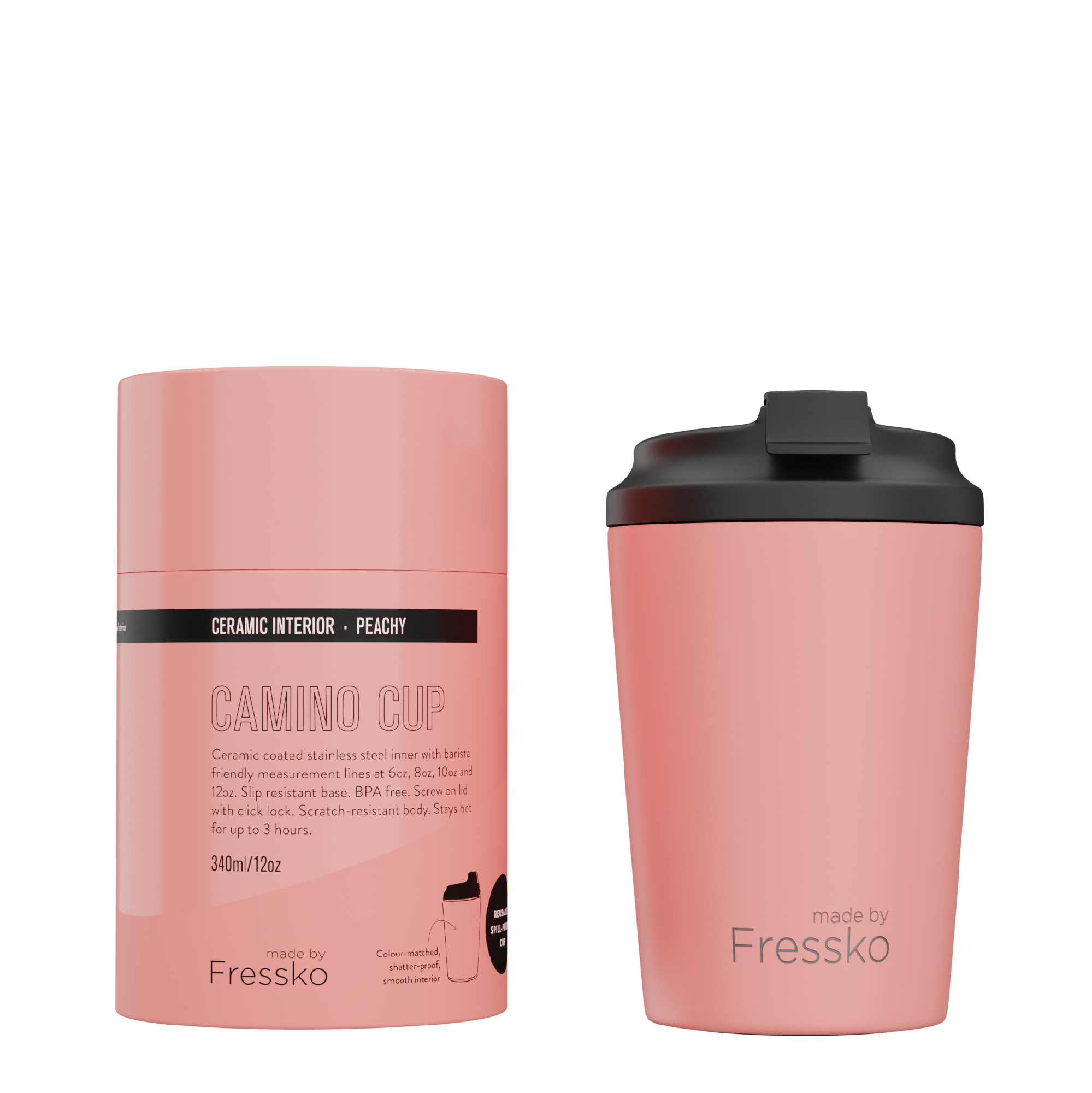 MADE BY FRESSKO - CAMINO CUP | CERAMIC | 12OZ | PEACHY