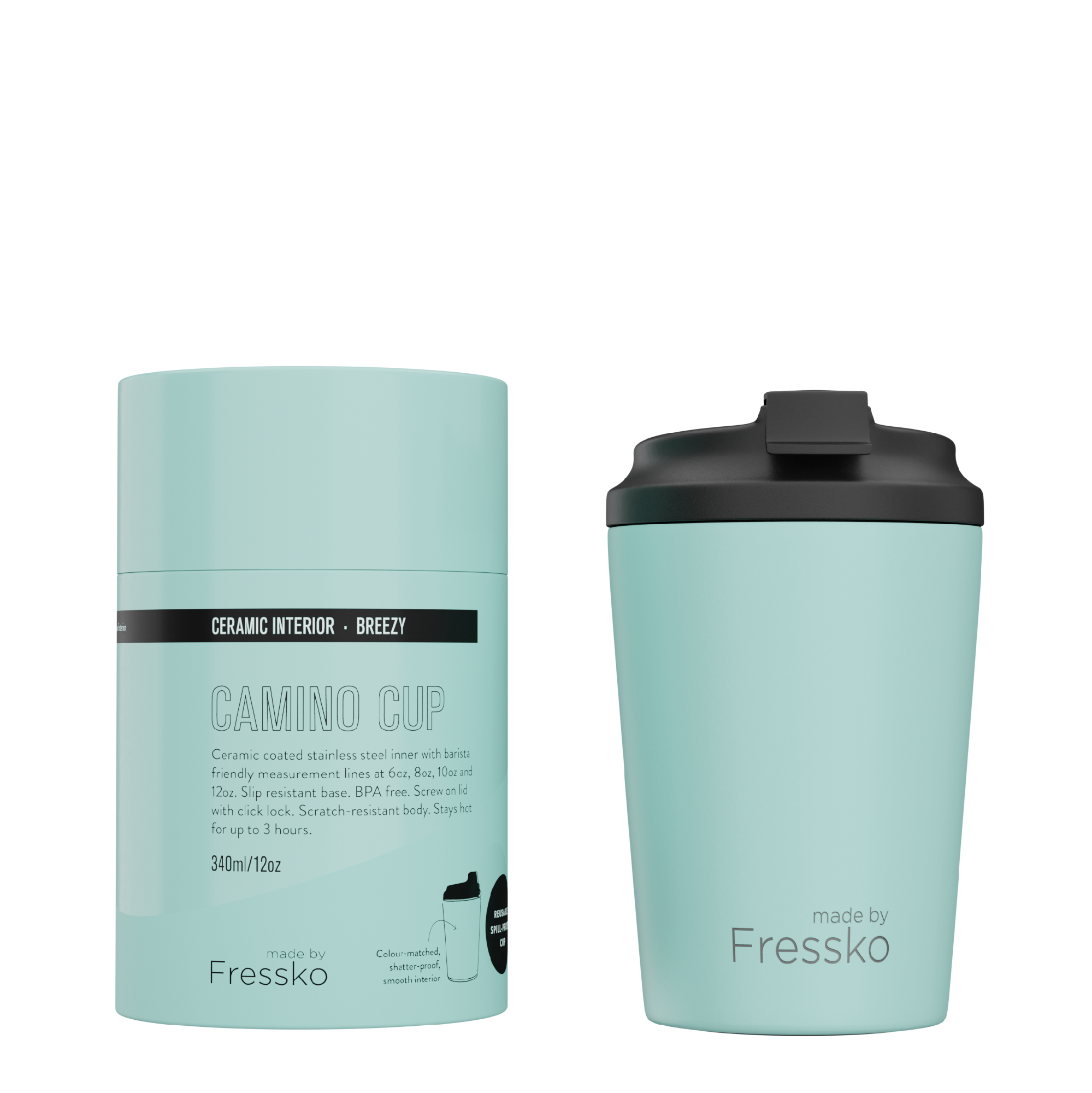 MADE BY FRESSKO - CAMINO CUP | CERAMIC | 12OZ | BREEZY