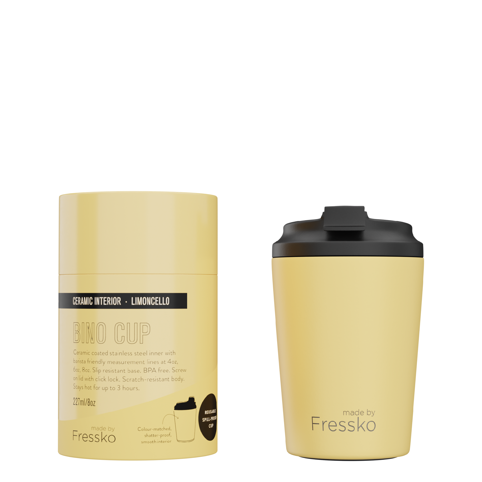 MADE BY FRESSKO - BINO CUP | CERAMIC | 8OZ | LIMONCELLO