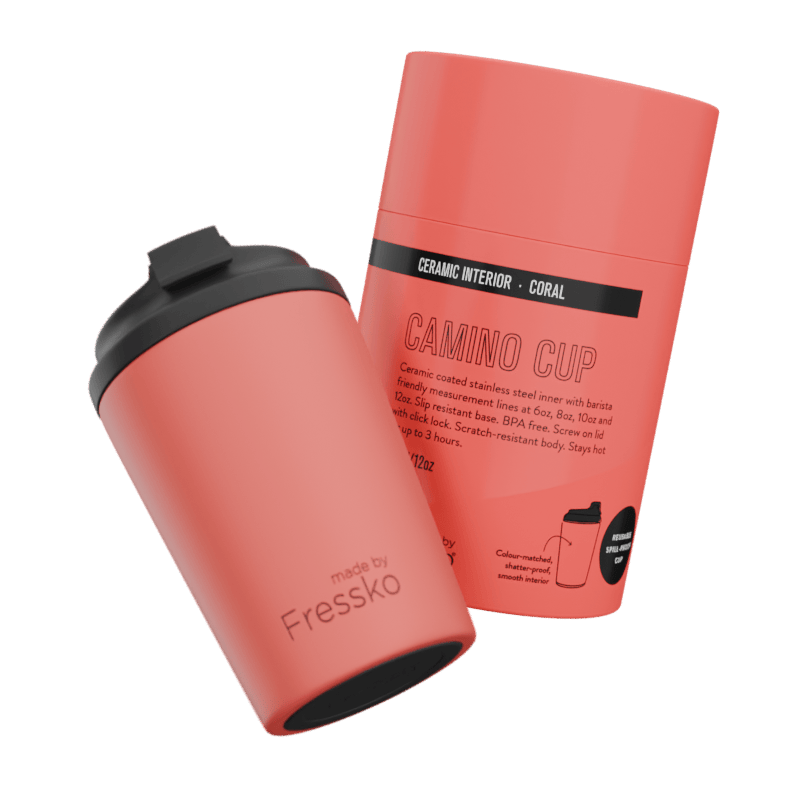 MADE BY FRESSKO - CAMINO CUP | CERAMIC | 12OZ | CORAL
