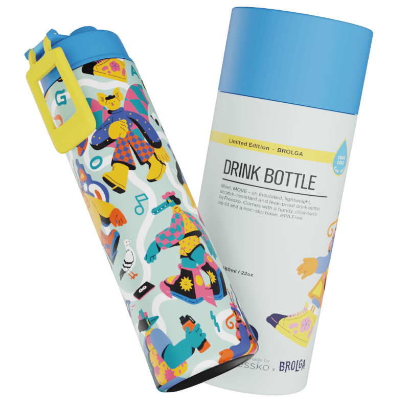 MADE BY FRESSKO - MOVE DRINK BOTTLE 660ML | CERAMIC | LIMITED EDITION | BROLGA
