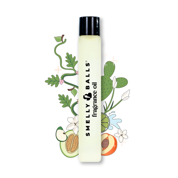 SMELLY BALLS - REUSABLE AIR FRESHNER | CACTUS FACE | 15ML REFIL
