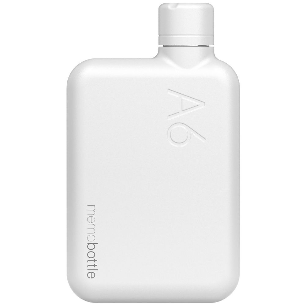 MEMOBOTTLE- A6 STAINLESS STEEL | WHITE