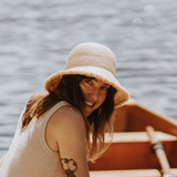 WILL + BEAR | STEVIE SAND | RAFFIA STRAW BUCKET | MEDIUM