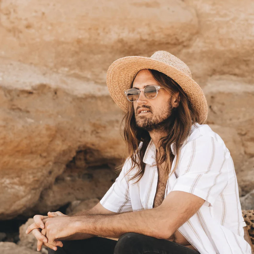 WILL + BEAR - RIVER SAND | MEN’S & WOMEN’S STRAW HAT [SIZE:L]