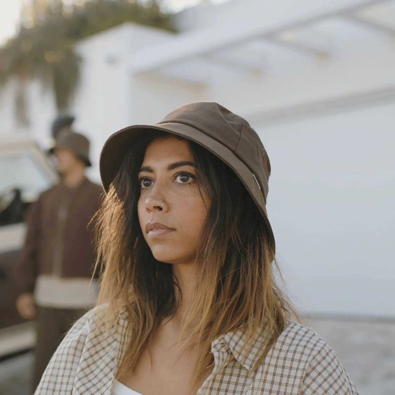 WILL + BEAR - BILLIE BROWN | REMOVABLE STRING BUCKET HAT | MEDIUM