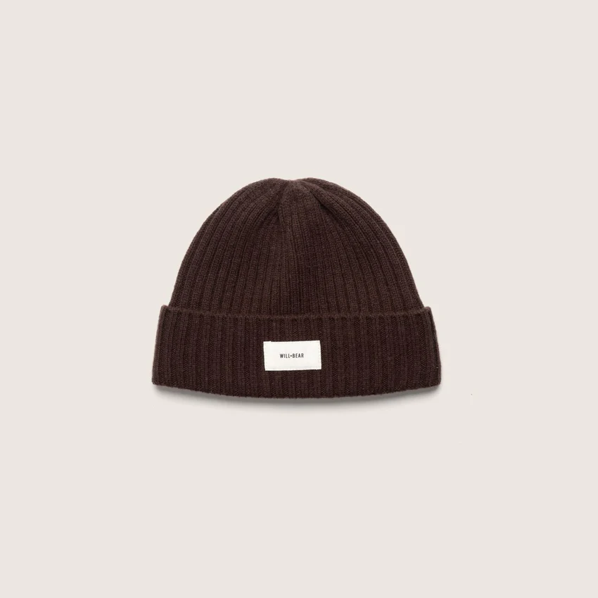 WILL + BEAR - LEVI DARK BROWN |  WOOL BEANIE