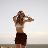 WILL + BEAR - CHELSEA BROWN | CROCHET BUCKET HAT [SIZE:L]