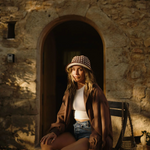 WILL + BEAR - CHELSEA BROWN | CROCHET BUCKET HAT [SIZE:L]