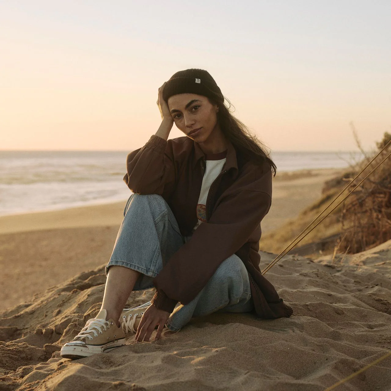 WILL + BEAR - TOBY FISHERMAN BEANIE [CLR:BLACK]