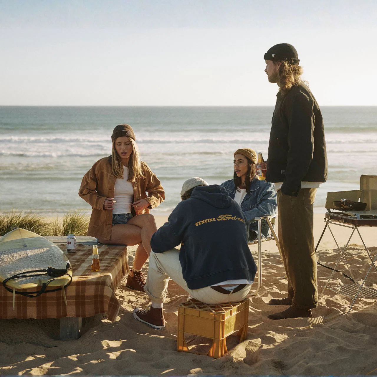 WILL + BEAR - TOBY FISHERMAN BEANIE [CLR:BLACK]