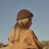 WILL + BEAR - TOBY FISHERMAN BEANIE [CLR:BROWN]