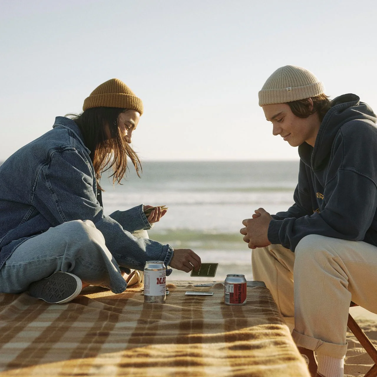 WILL + BEAR - TOBY FISHERMAN BEANIE [CLR:MUSTARD]