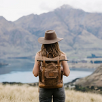 WILL + BEAR - TASMAN TRAVEL BACKPACK | BROWN WAXED CANVAS