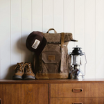 WILL + BEAR - TASMAN TRAVEL BACKPACK | BROWN WAXED CANVAS
