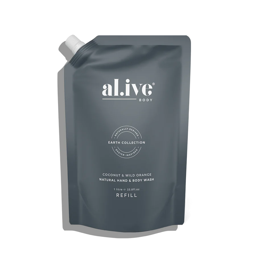 AL.IVE BODY - COCONUT & WILD ORANGE WASH REFILL