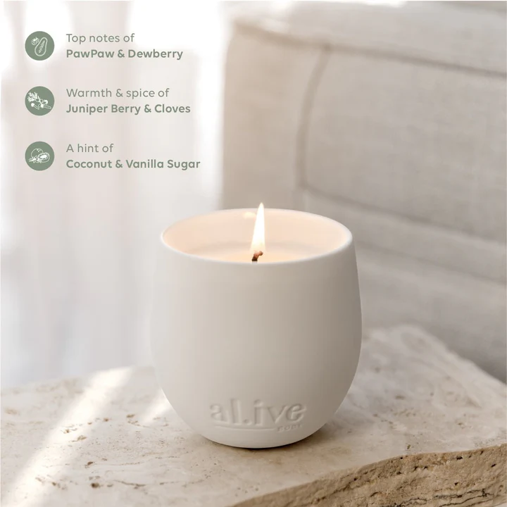 ALIVE BODY - SWEET DEWBERRY & CLOVE SOY CANDLE