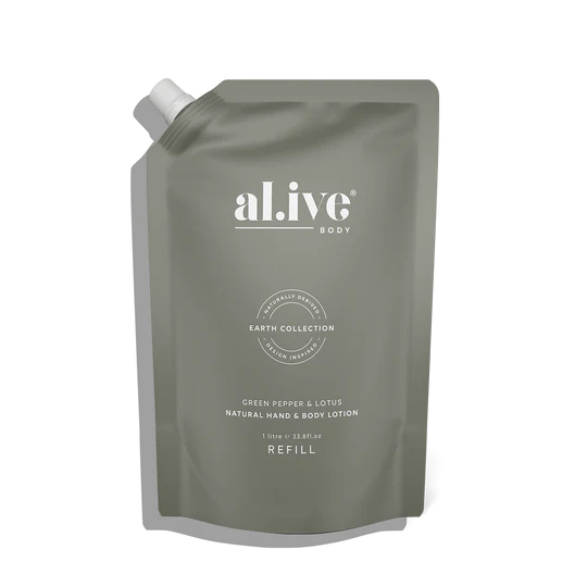 AL.IVE BODY - GREEN PEPPER & LOTUS HAND & BODY LOTION REFILL