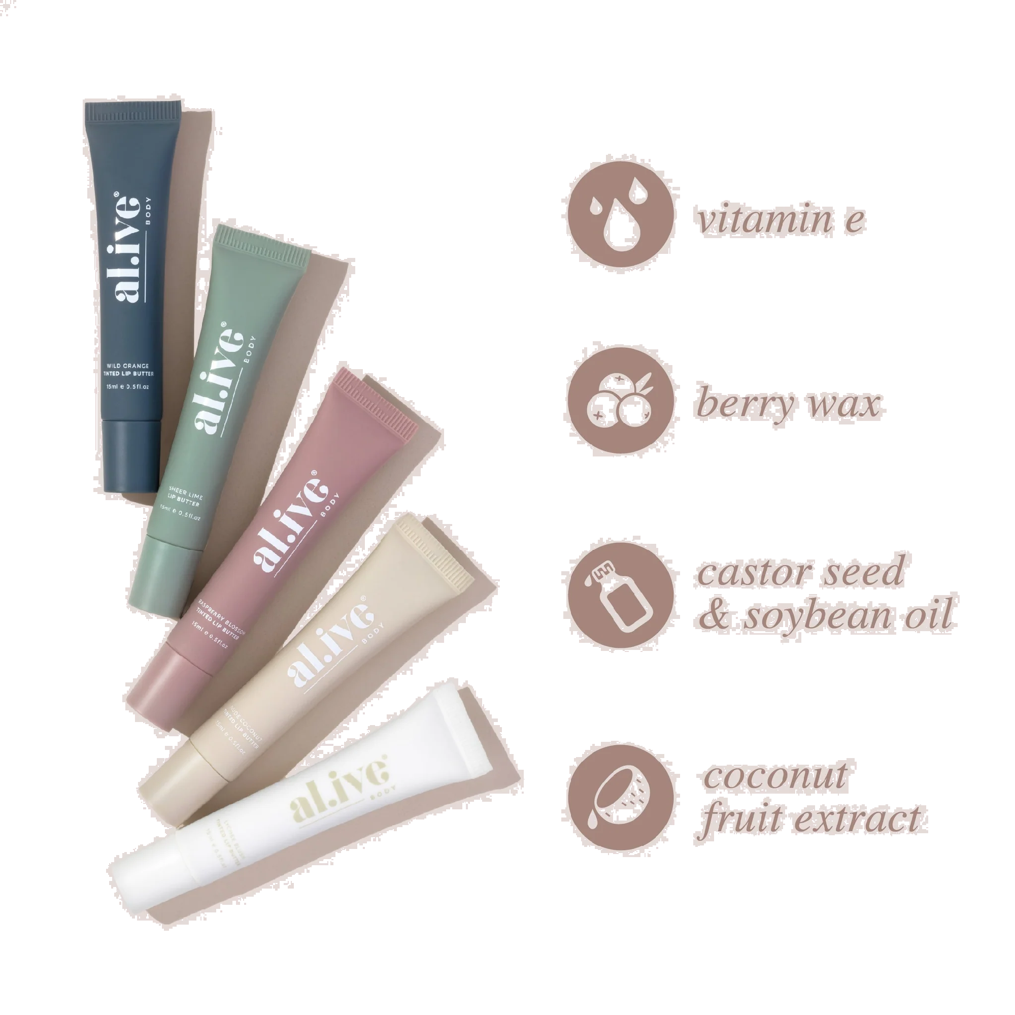 AL.IVE BODY - TINTED LIP BUTTER | NUDE COCONUT