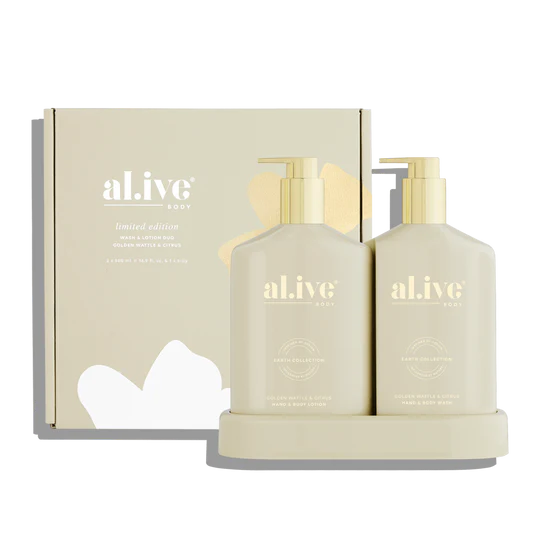 AL.IVE BODY - GOLDEN WATTLE & CITRUS DUO | 2 X 500ML BOTTLES