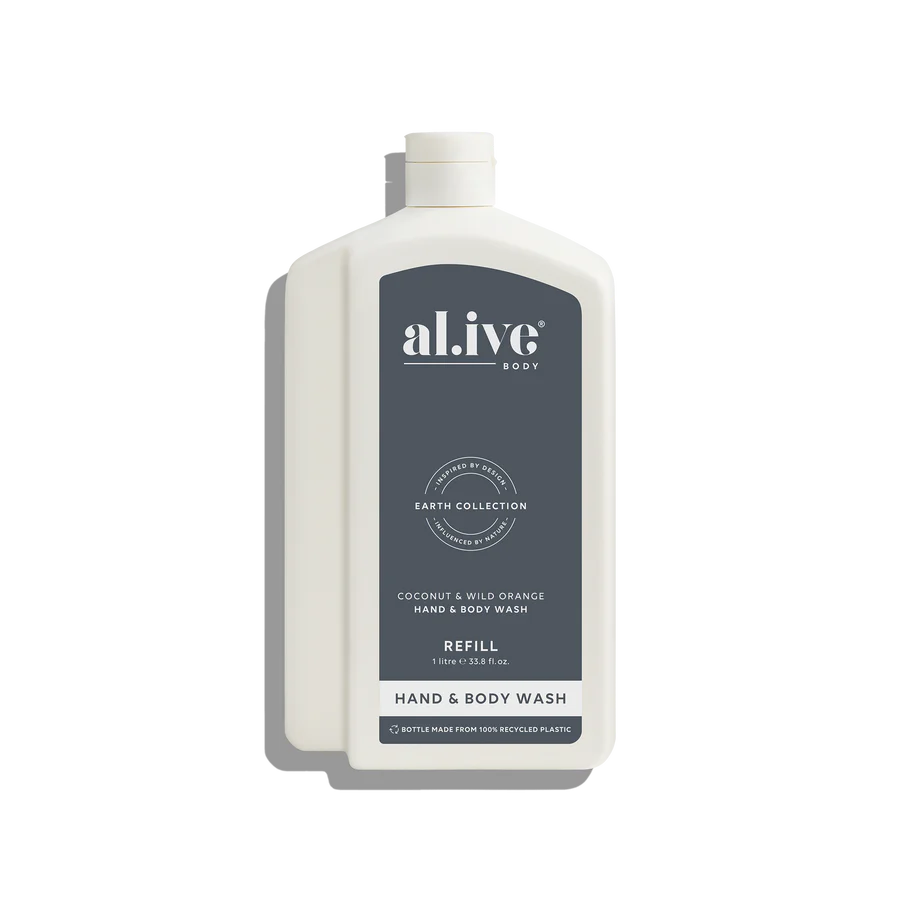 AL.IVE BODY - WASH REFILL | COCONUT & WILD ORANGE 1 LITRE