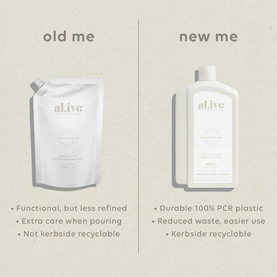 AL.IVE BODY - WASH REFILL | MANGO & LYCHEE 1 LITRE