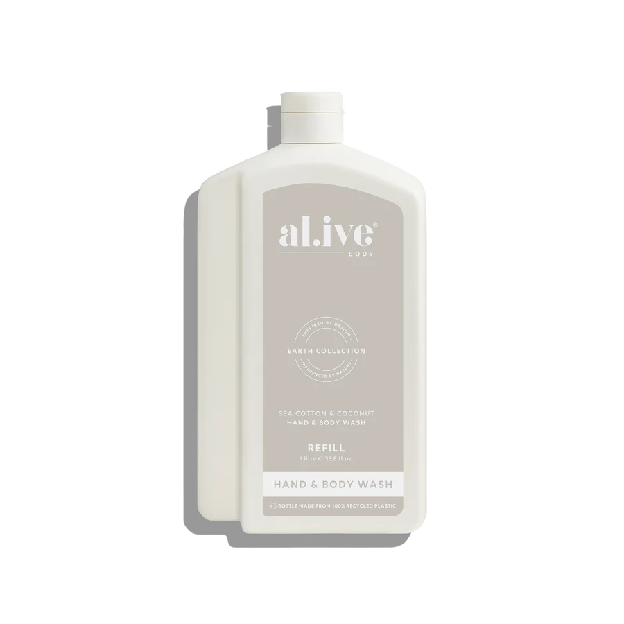 AL.IVE BODY - WASH REFILL | SEA COTTON & COCONUT 1 LITRE