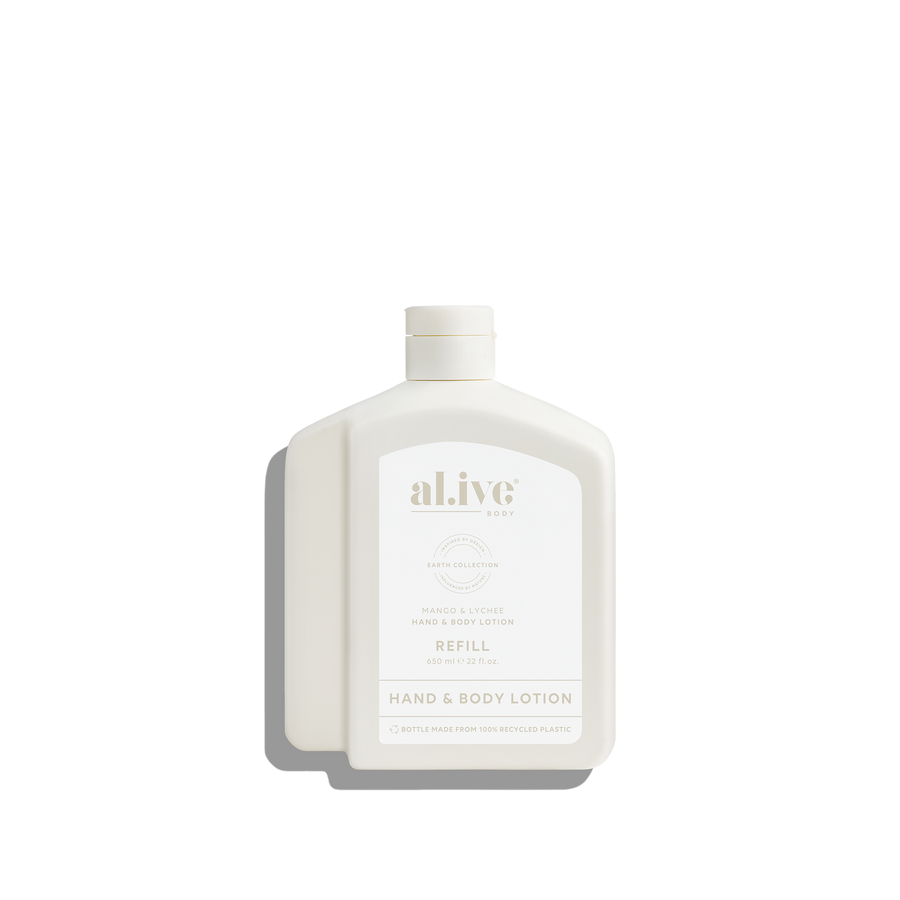 AL.IVE BODY -  650ML LOTION REFILL | MANGO & LYCHEE