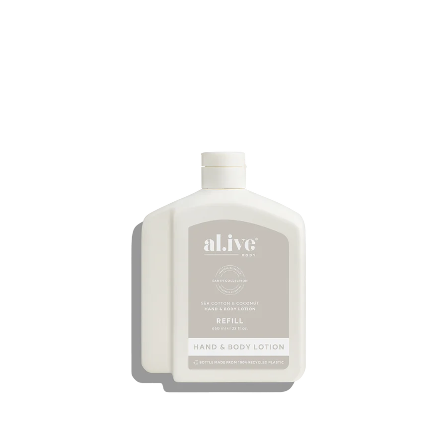 AL.IVE BODY - LOTION REFILL | SEA COTTON & COCONUT 650ML