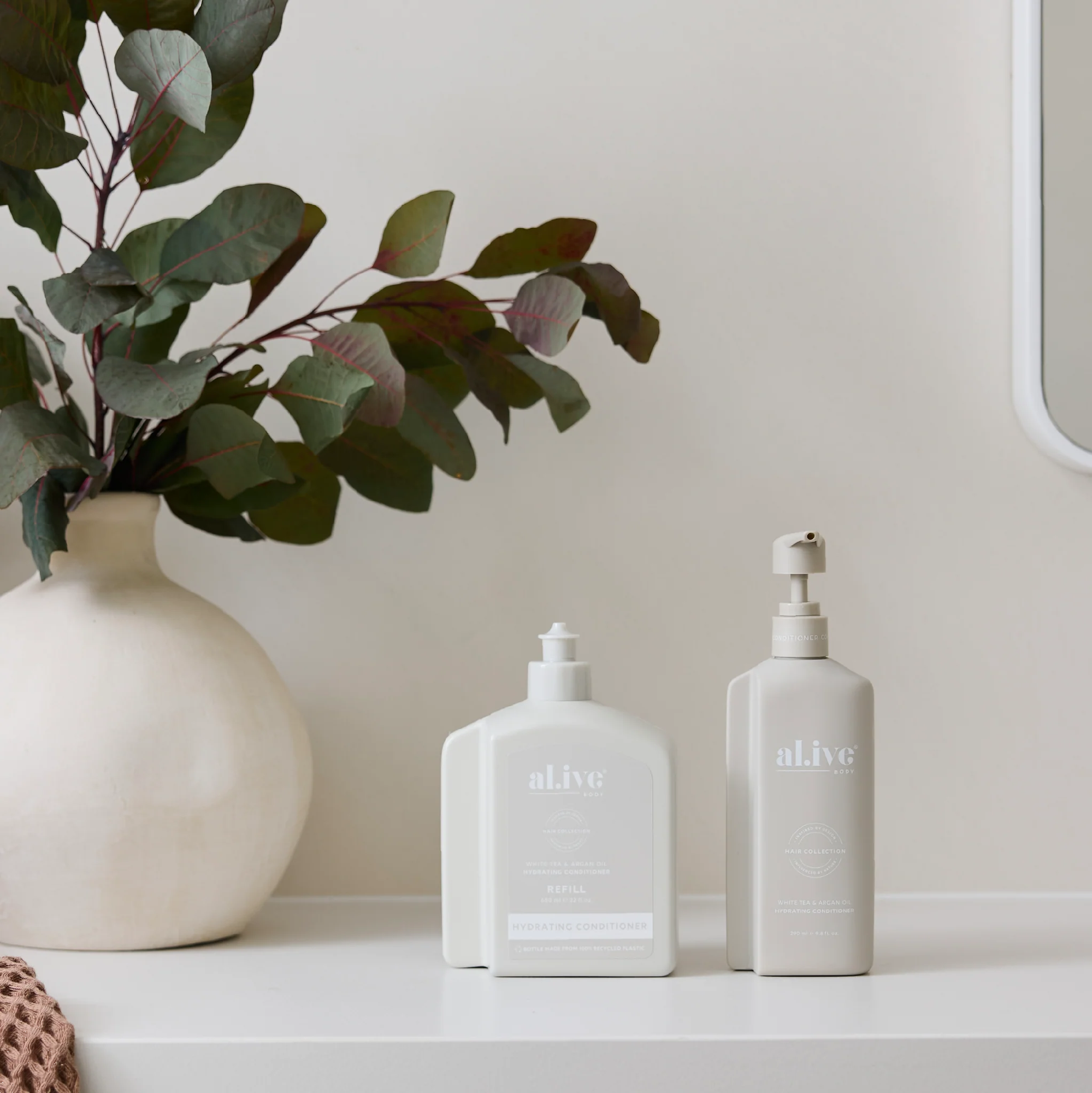 AL.IVE BODY - 650ML CONDITIONER REFILL | WHITE TEA & ARGAN OIL