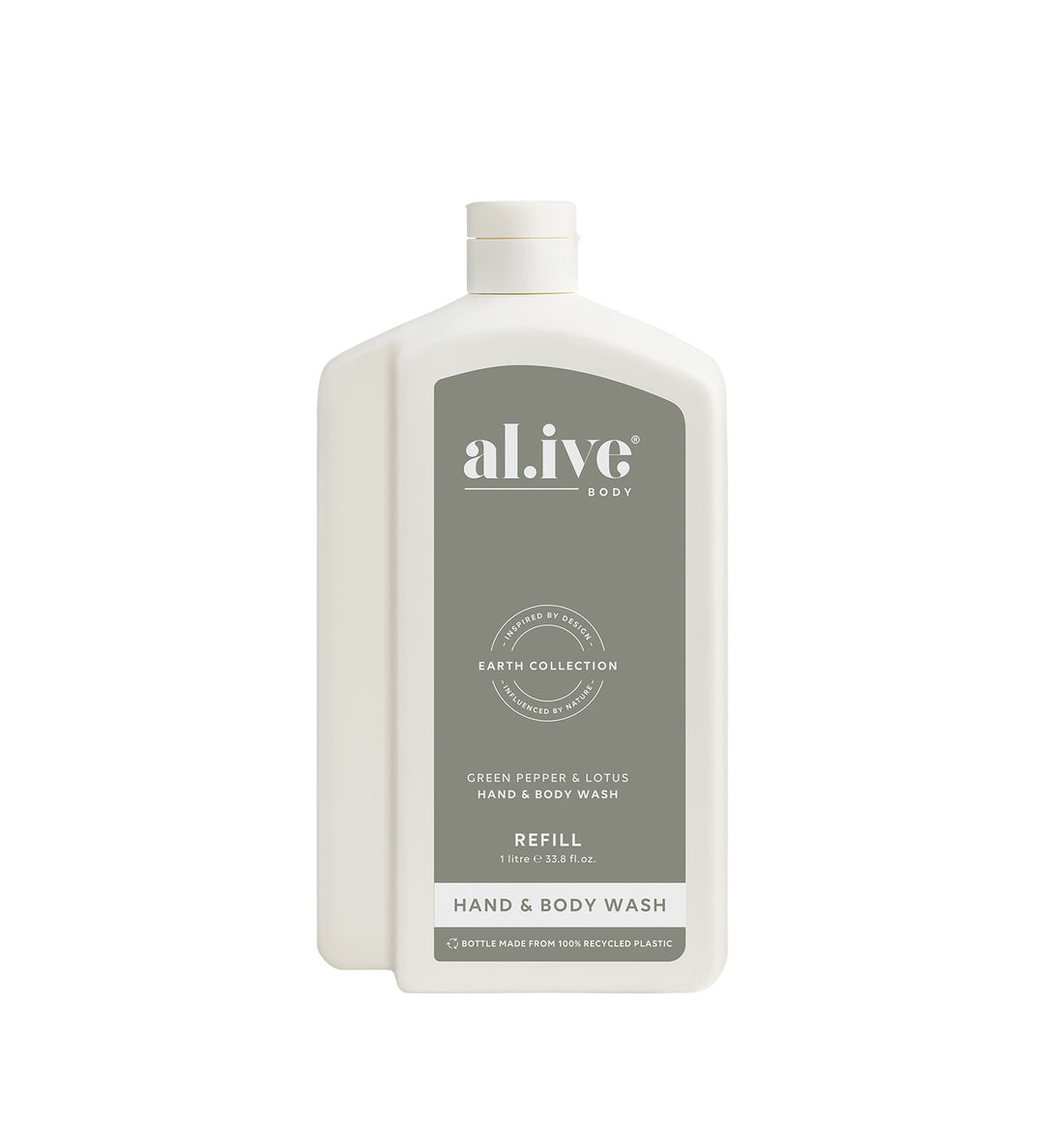 AL.IVE BODY - 1 LTR WASH REFILL | GREEN PEPPER & LOTUS