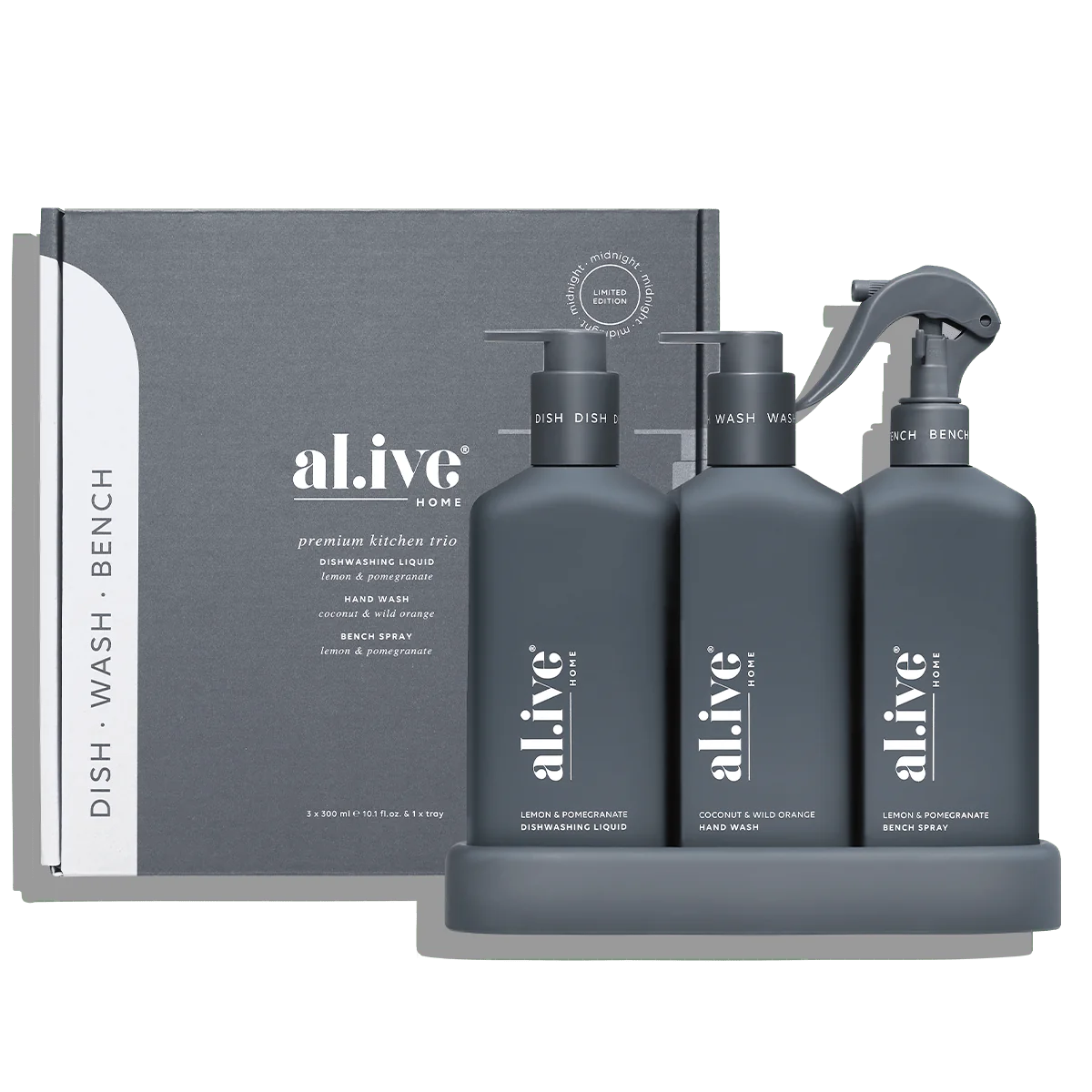 AL.IVE HOME - BLUE KITCHEN TRIO LIMITED EDITION | LEMON & POMEGRANATE AND COCONUT & WILD ORANGE