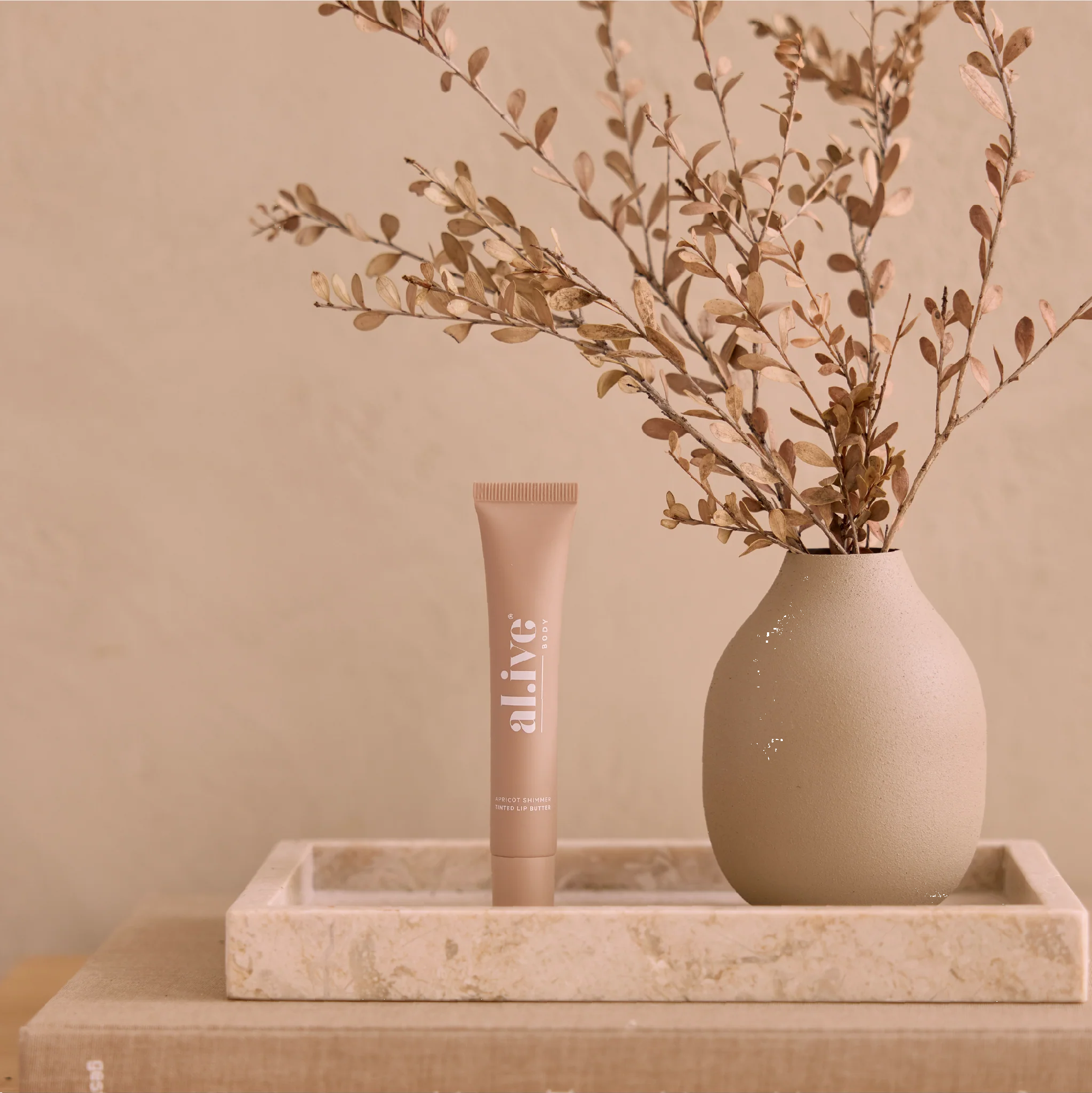 AL.IVE BODY - TINTED LIP BUTTER | APRICOT SHIMMER