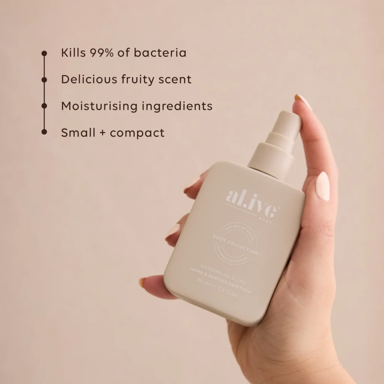 AL.IVE BODY - HAND & SURFACE SANITISER | WATERMELON & LIME