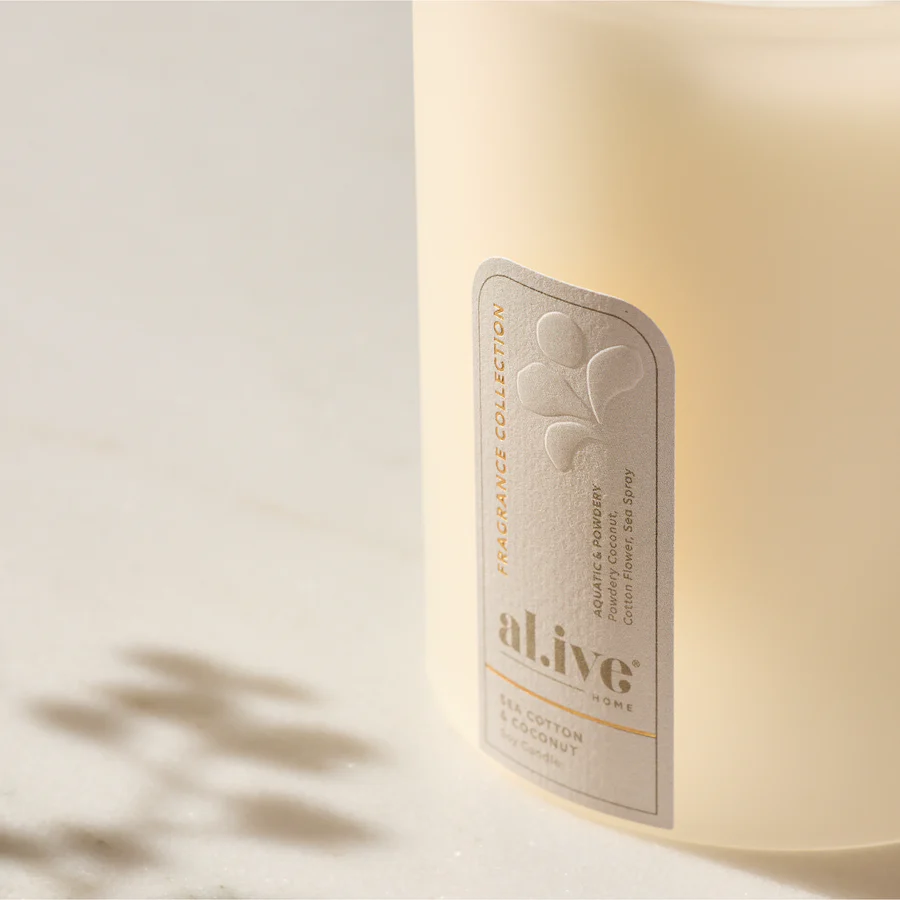 AL.IVE BODY - SOY CANDLE - SEA COTTON & COCONUT